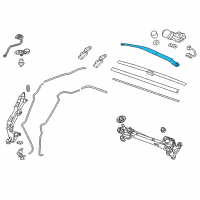 OEM 2016 Honda CR-V Arm, Windshield Wiper Diagram - 76610-T0A-A01