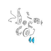 OEM 2014 BMW 528i xDrive Front Brake Pad Set Left And Right Diagram - 34-11-6-872-632