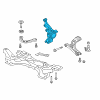 OEM 2019 Honda HR-V Knuckle, Left Front Diagram - 51216-T7W-000