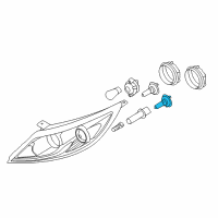 OEM 2016 Hyundai Azera Bulb-Halogen Diagram - 18647-55007-L