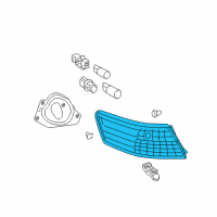 OEM 2009 Toyota Camry Lens & Housing Diagram - 81551-33340
