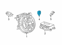 OEM 2021 Cadillac CT4 Side Sensor Diagram - 13525287