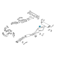 OEM BMW X6 Muffler Hanger Straps Diagram - 01009056666