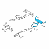 OEM 2009 BMW X6 Rear Muffler Diagram - 18-30-7-576-340