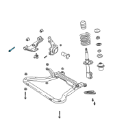 OEM Saturn LW300 Bolt/Screw, Front Lower Control Arm Diagram - 11096192