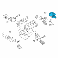 OEM 2005 Kia Sedona Bracket-Transmission, Mounting Diagram - 0K52Y39090A