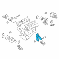 OEM 2002 Kia Sedona Automatic Transmission No.2 Bracket Diagram - 0K52Y39020