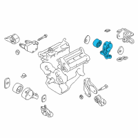 OEM 2002 Kia Sedona Bracket Assembly-Transmission Mounting Diagram - 0K52Y39070B