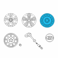 OEM 2014 Hyundai Genesis Coupe Wheel Cap Assembly Diagram - 52910-2M910