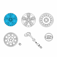 OEM 2015 Hyundai Genesis Coupe 18 Inch Wheel Diagram - 52910-2M230