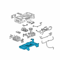 OEM Chevrolet Silverado Battery Tray Diagram - 24282244