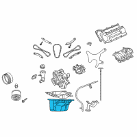 OEM 2004 Dodge Durango Pan-Engine Oil Diagram - 53021696AB