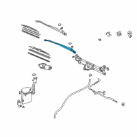 OEM 2000 Toyota Echo Wiper Arm Diagram - 85221-52100