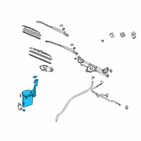 OEM 2004 Toyota Echo Washer Reservoir Diagram - 85315-52080