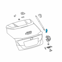 OEM Toyota C-HR Lift Cylinder Lower Bracket Diagram - 68948-10011