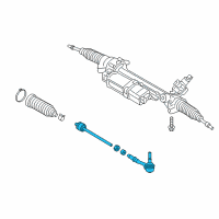 OEM 2014 BMW X3 Steering Linkage Tie Rod Assembly Diagram - 32-10-6-787-472