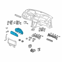 OEM Honda Crosstour Meter Assembly Comb Diagram - 78100-TY4-A01