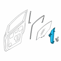 OEM 2016 Nissan NV200 Regulator Assy-Door Window, Rh Diagram - 80720-3LM0B