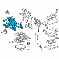 OEM 2011 Toyota Avalon Lower Timing Cover Diagram - 11310-31020