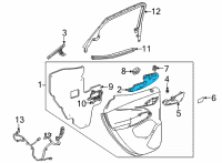 OEM Chevrolet Armrest Diagram - 42783144