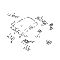 OEM Nissan Sentra Holder-SUNVISOR Diagram - 96409-CG000