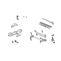 OEM Honda Civic Motor, Rear Washer Diagram - 76806-S6D-E11