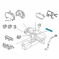 OEM 2016 Acura ILX Switch Assembly, Hazard Diagram - 35510-TX6-A01