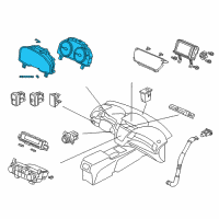 OEM 2013 Acura RDX Meter Assembly, Combination (Denso) Diagram - 78100-TX5-A01