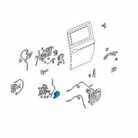 OEM 2010 Honda Odyssey Actuator Assembly, R Slide Door Power Release Diagram - 72623-SHJ-A21