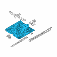 OEM Infiniti I35 Floor-Front Diagram - 74312-4Y930