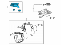 OEM Chevrolet Trailblazer Auxiliary Reservoir Diagram - 84523275