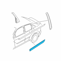 OEM 2004 Ford Focus Body Side Molding Diagram - 5S4Z-5425533-AAPTM