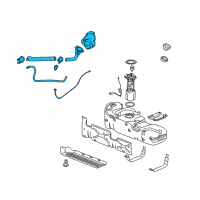 OEM 2013 GMC Sierra 3500 HD Filler Pipe Diagram - 22951209