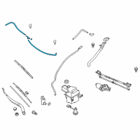 OEM Hyundai Hose Assembly-Windshield Washer Diagram - 98650-2M000