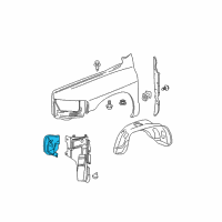 OEM 2009 Dodge Ram 3500 Shield-Fender Diagram - 55056680AC