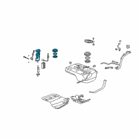 OEM 2013 Acura MDX Filter Set, Fuel Diagram - 17048-STX-A00