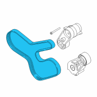 OEM BMW ActiveHybrid 3 Ribbed V-Belt Diagram - 11-28-7-604-937