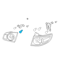 OEM 2007 Hyundai Santa Fe Bulb Diagram - 18644-27088-N