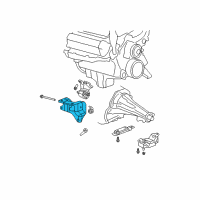 OEM 2005 Dodge Durango Bracket-Engine Mount Diagram - 52855171AA