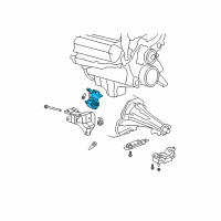 OEM 2007 Dodge Durango INSULATOR-Engine Mount Diagram - 52021632AA