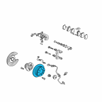 OEM 2007 Acura TL Disk, Rear Brake Drum In Diagram - 42510-SEP-A00