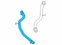 OEM Kia Carnival Hose Assembly-Radiator, L Diagram - 25415L0030