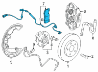 OEM Cadillac CT5 Brake Pads Diagram - 84880652