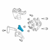 OEM Dodge Dakota Alternator Bracket Diagram - 53007604