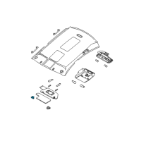 OEM 2007 Nissan Maxima A Bracket S/VISORL Diagram - 96410-ZA300