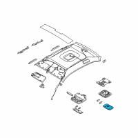 OEM 2002 Hyundai Santa Fe Lens-Room Lamp Diagram - 92812-39010