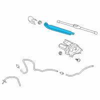 OEM Hyundai Rear Wiper Arm Assembly Diagram - 98811-G3000