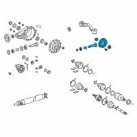 OEM 2012 Toyota Sequoia Pinion Assembly Diagram - 41201-09860