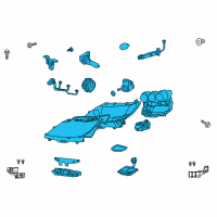 OEM Lexus LS600h Headlamp Assembly, Left Diagram - 81150-50571