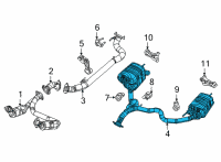 OEM 2022 Jeep Grand Wagoneer EXHAUST Diagram - 68436891AA